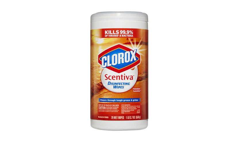Save $0.75 on Clorox Scentiva Disinfecting Wipes!