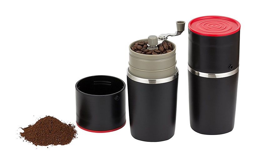 Save 67% on a Manual Coffee Grinder and Brewer!