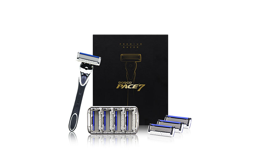 Save 50% on a Dorco Pace 7 Shaving Gift Set!