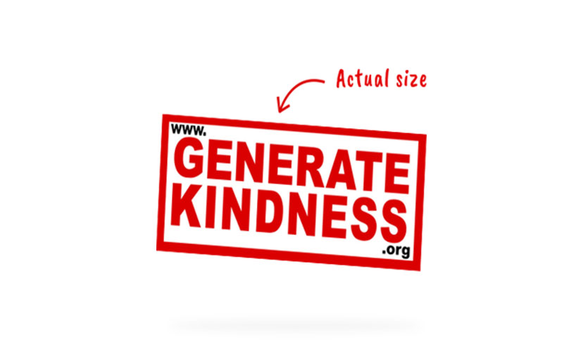 Get a FREE Generate Kindness Sticker!