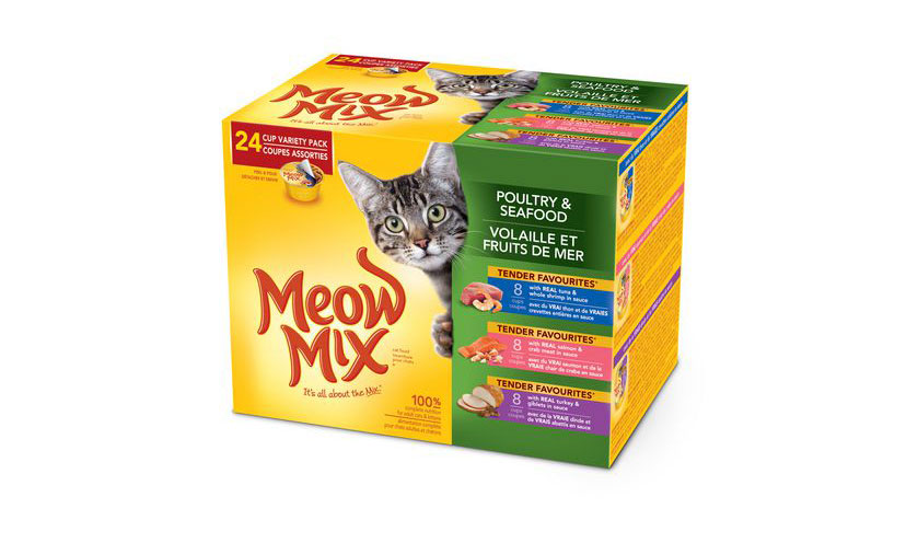 Save $1.25 on a Meow Mix Simple Servings Pack!