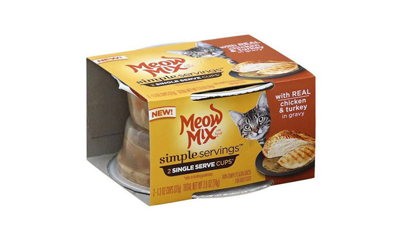 Save $0.55 on Meow Mix Simple Servings!