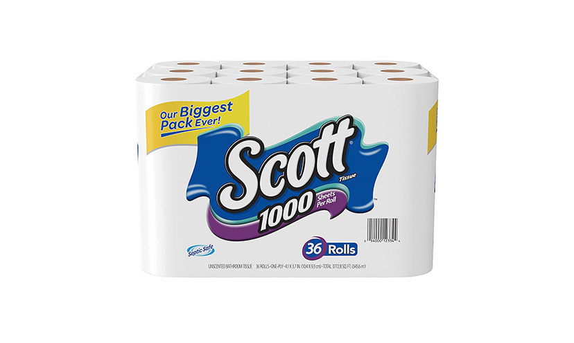 Save $0.75 on a Package of Scott Bath Tissue!