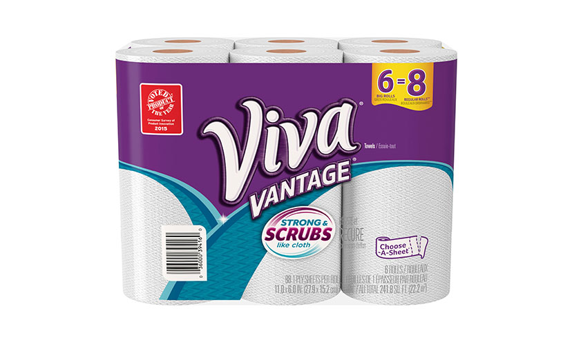 Save $0.75 on Viva Paper Towels!