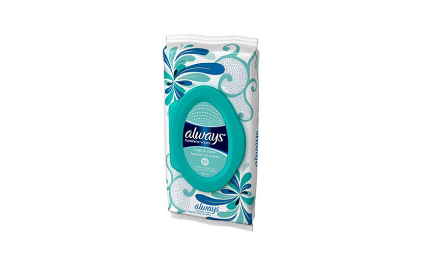 Save $0.50 on Always Wipes!