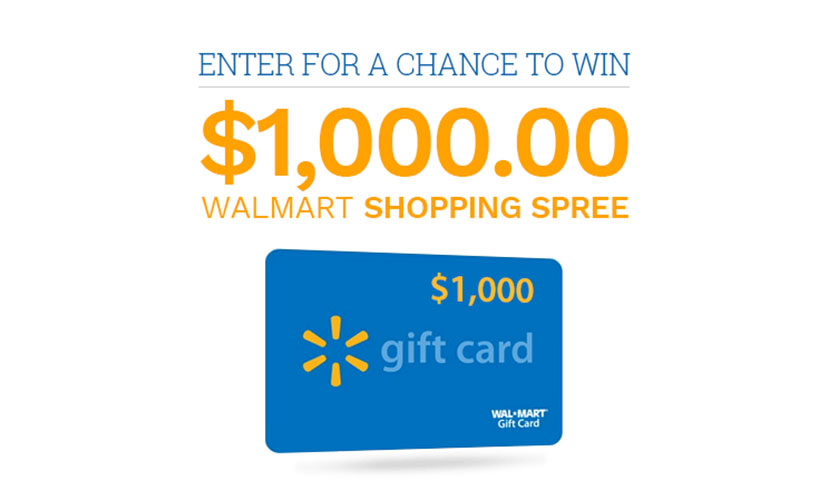 Enter to Win a $1,000 Walmart Gift Card