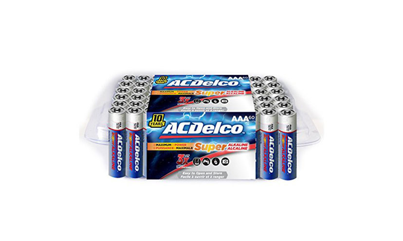 Save 39% on a 60 Pack of ACDelco AAA Batteries!