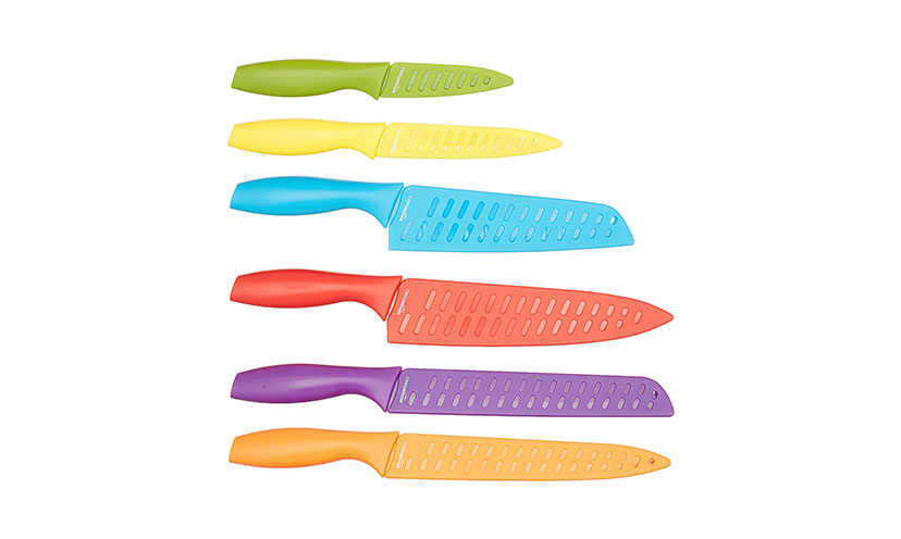 Save 26% on a 12-Piece Colored Knife Set!