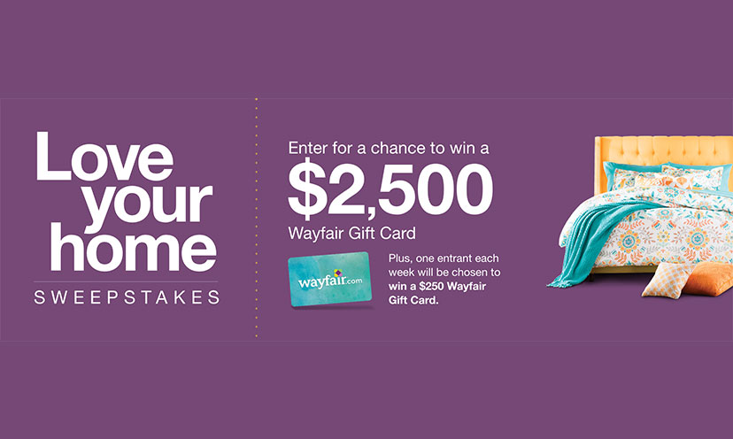 Enter to Win a $2,500 Wayfair Gift Card!