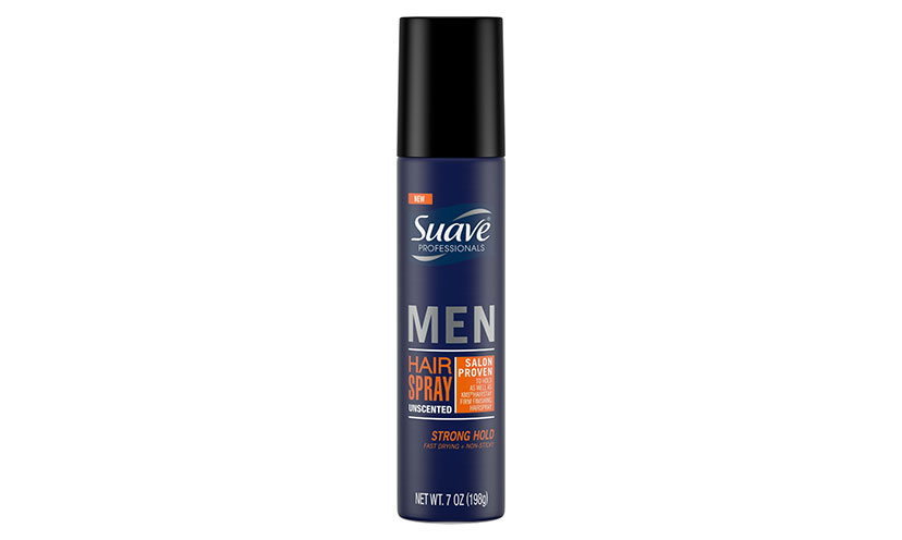 Save $1.00 on One Suave Men’s Hairspray!