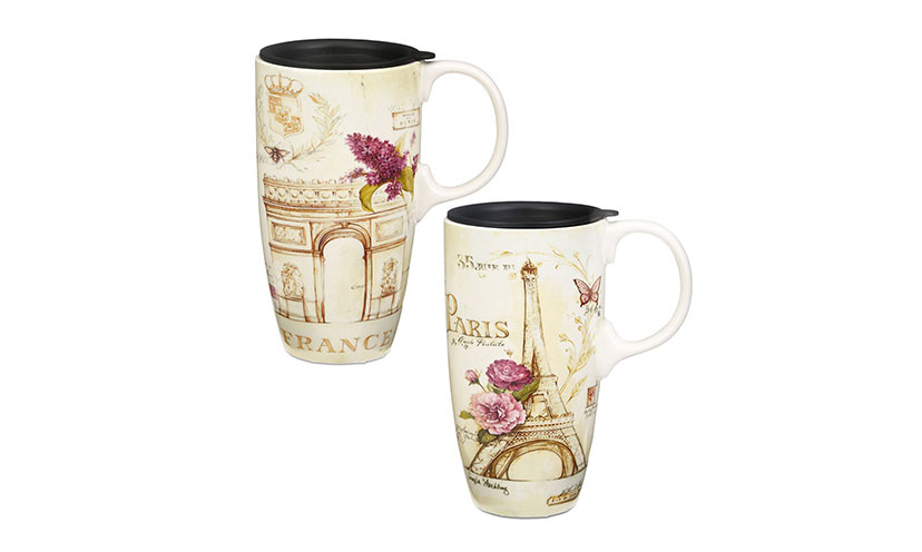 Save 20% on a Pair of Paris Themed Mugs!