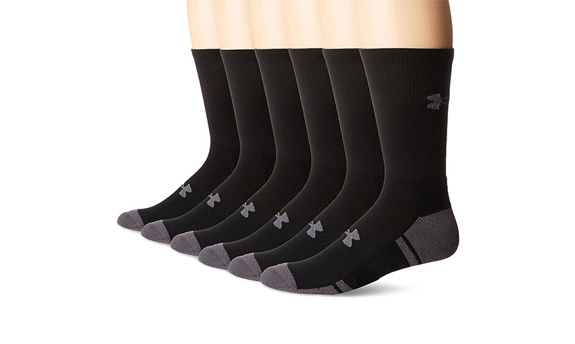 Save 29% on a Pack of Under Armour Adult Resistor Crew Socks!