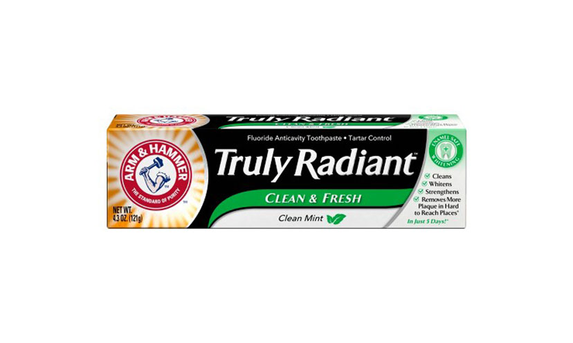 Get a FREE Arm & Hammer Truly Radiant Toothpaste!