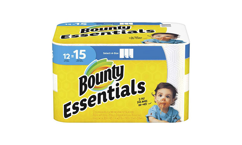 Save $1.00 on a Bounty Essentials Paper Towel Product!