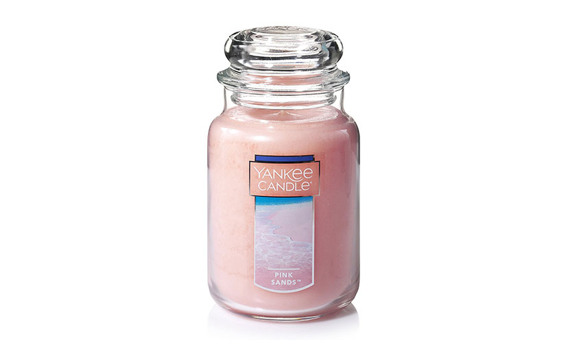Save 30% on a Pink Sands Yankee Candle!