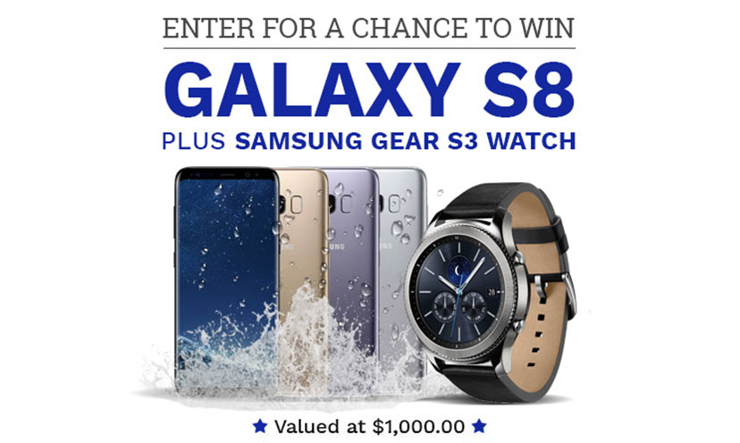 Enter to Win a Samsung Galaxy S8 Phone and Gear S3 Watch!