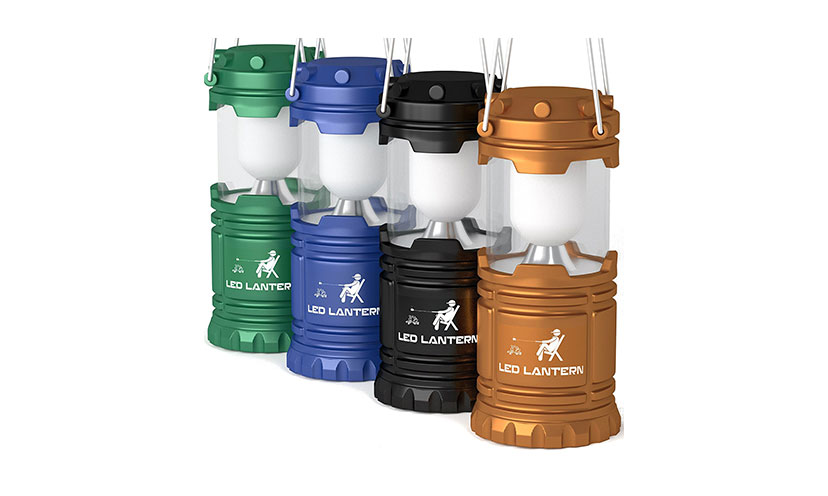 Save 75% on a 4-Pack of LED Camping Lanterns!
