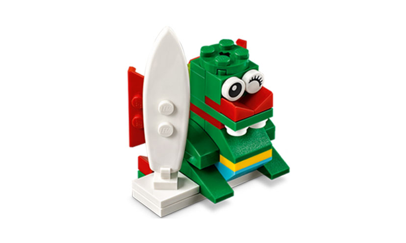 Get a FREE LEGO Surfer Dragon!