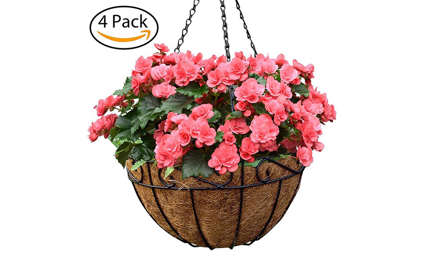 Save 33% on a Metal Hanging Planter Basket Pack!