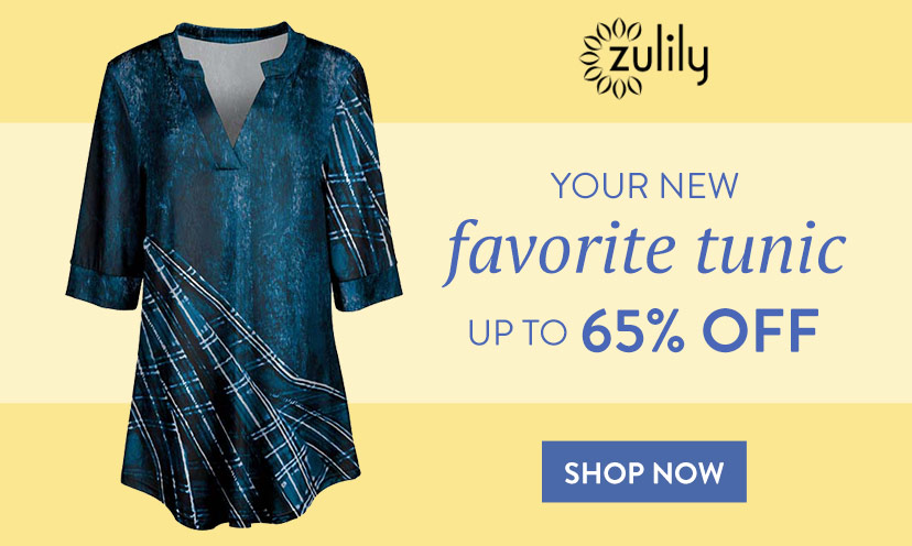Save up to 65% on Women’s Tunics!