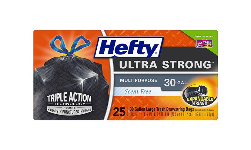 Save $1.00 on One Package of Hefty Trash Bags!