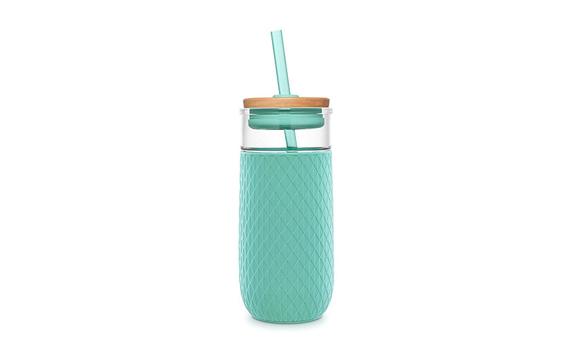 Save 36% on a 20-Ounce Glass Tumbler with Straw!