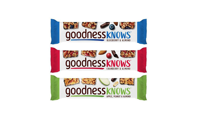 Get a FREE Goodness Knows Bar at Select Retailers!