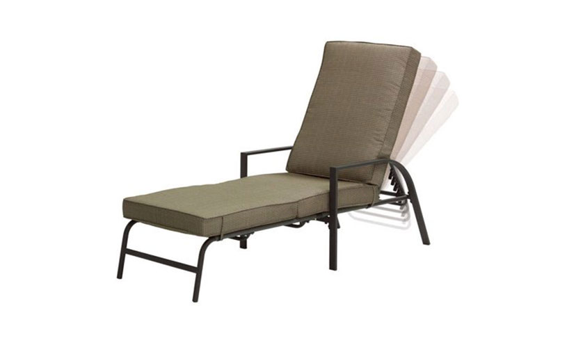 Save 22% on a Mainstays Spring Creek Chaise Lounge!