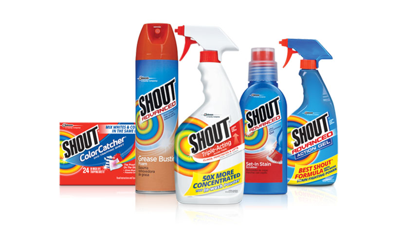 Save $1.00 on Two Shout Products!