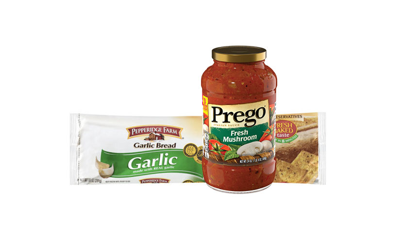 Save $1.50 on Prego Sauce and Pepperidge Farm Frozen Bread!