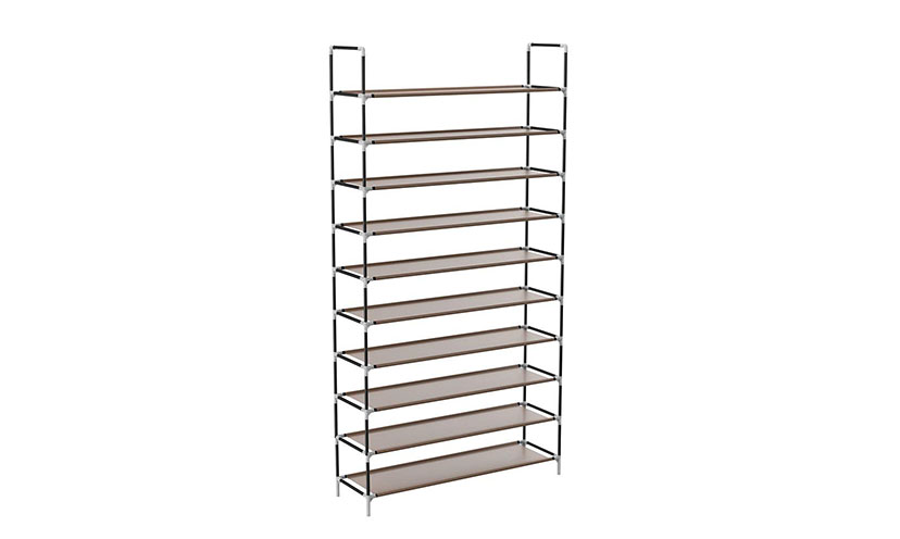 Save 35% on a Sable 10-Tier Shoe Rack!
