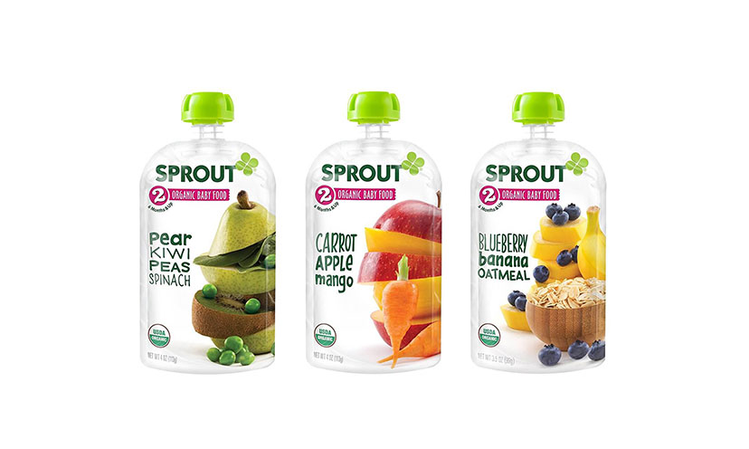 Save $4.00 on Sprout Organic Baby Food Pouches!