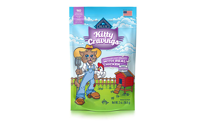 Save $0.50 on Blue Kitty Cravings Cat Treats!