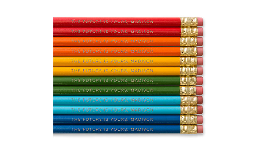 Get a FREE Set of Personalized Pencils!