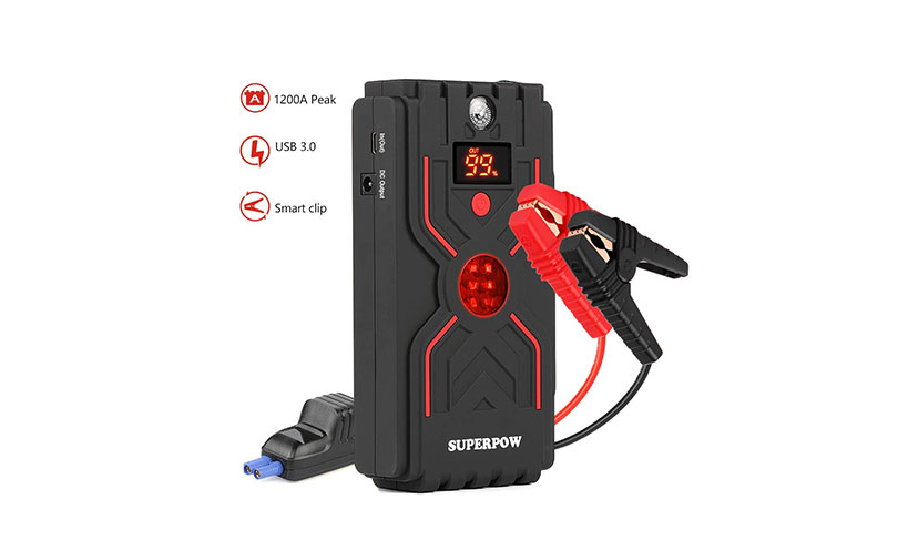 Save 36% on a Portable Jump Starter and Battery Bank!