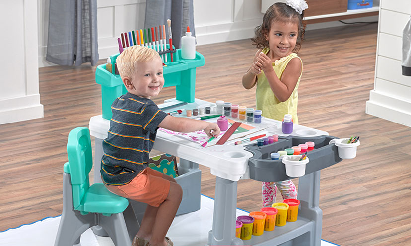 Enter For A Chance To Win A Step 2 Deluxe Art Desk And Supplies