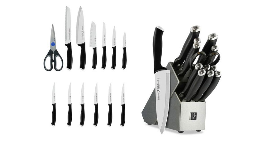 henckels silvercap 14 piece knife block set